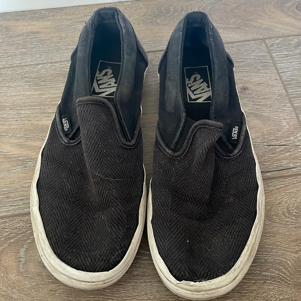 Vans Slip Ons Chevron Pattern